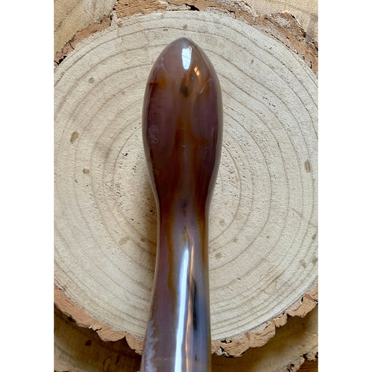 Agate Curved Yoni Wand