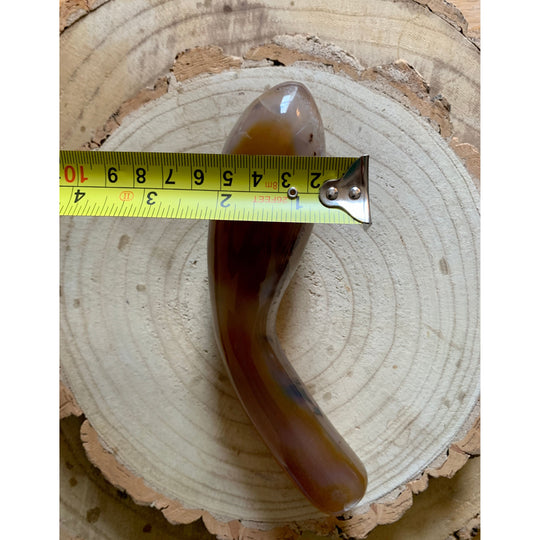 Agate Curved Yoni Wand