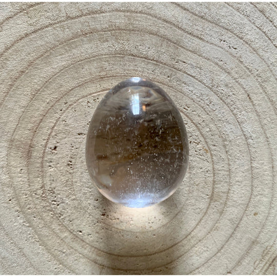 Large Clear Quartz Yoni Egg