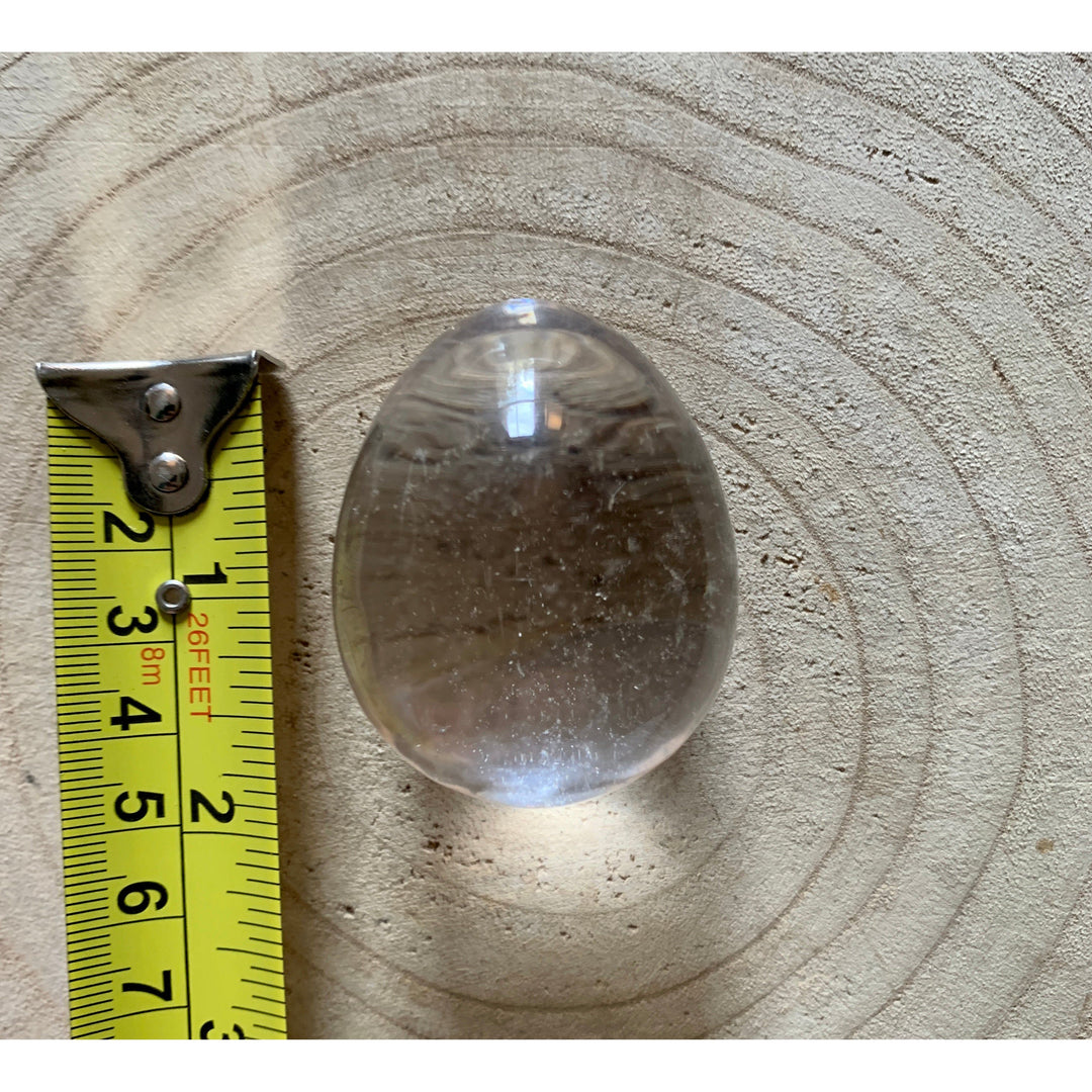 Large Clear Quartz Yoni Egg