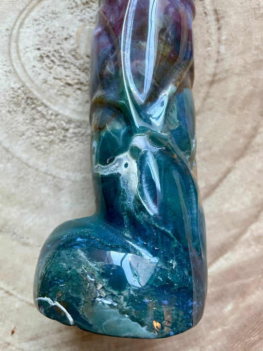 Ocean Jasper Phallic Crystal