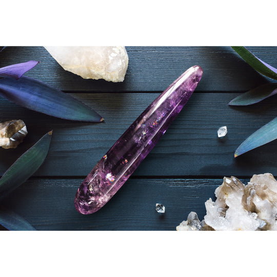 Amethyst Crystal Yoni Wand