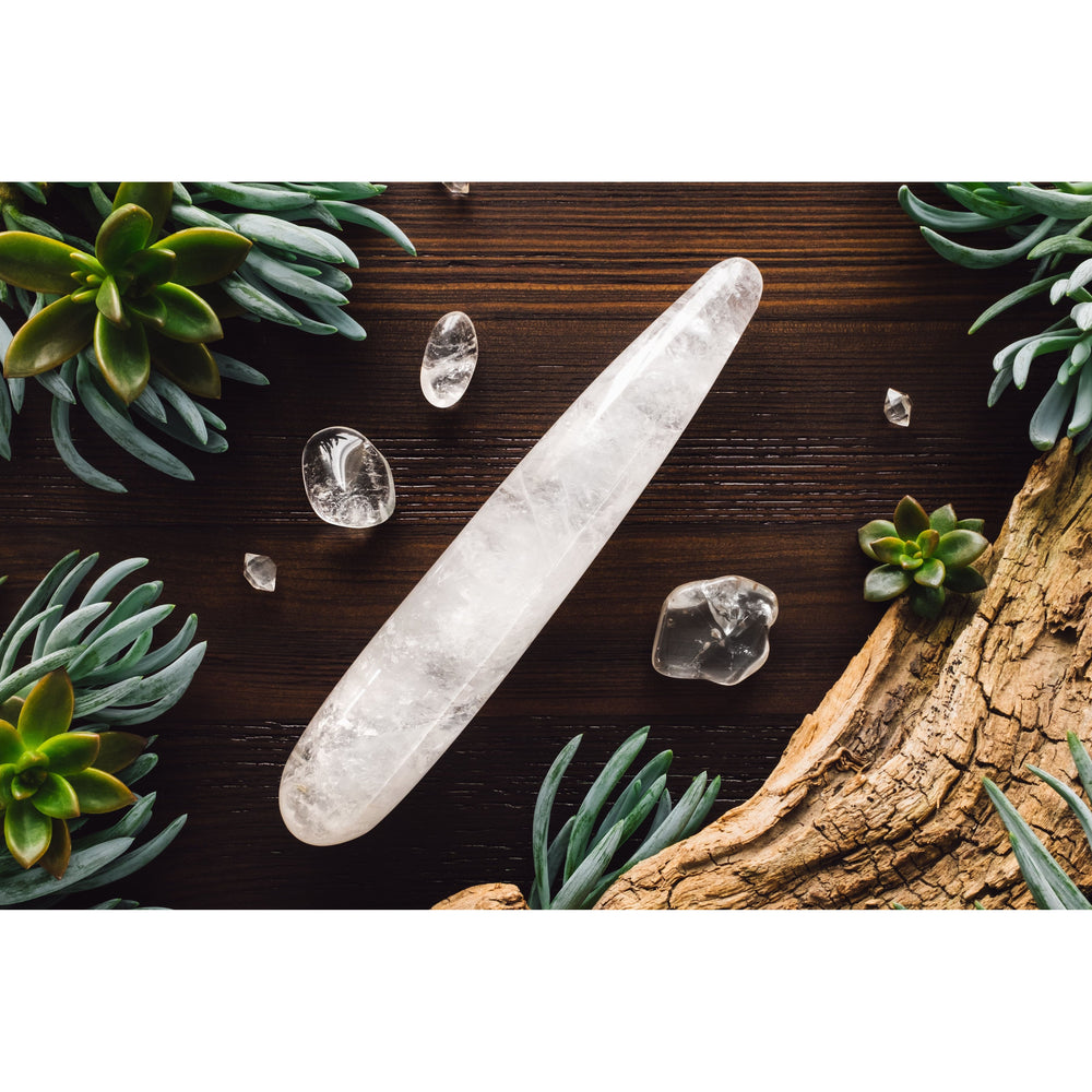 Clear Quartz Yoni Wand