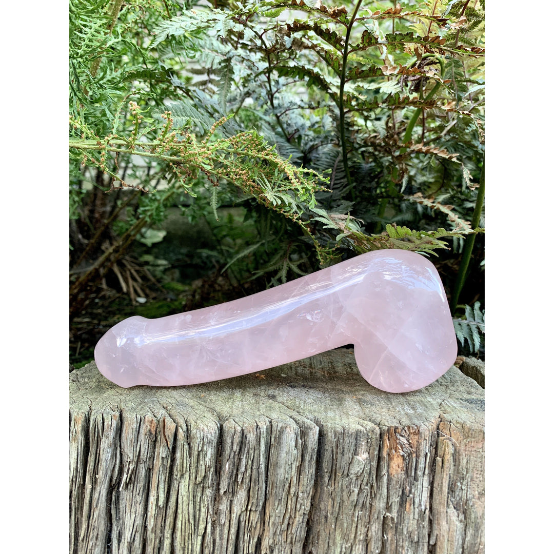 Large Rose Quartz Dildo