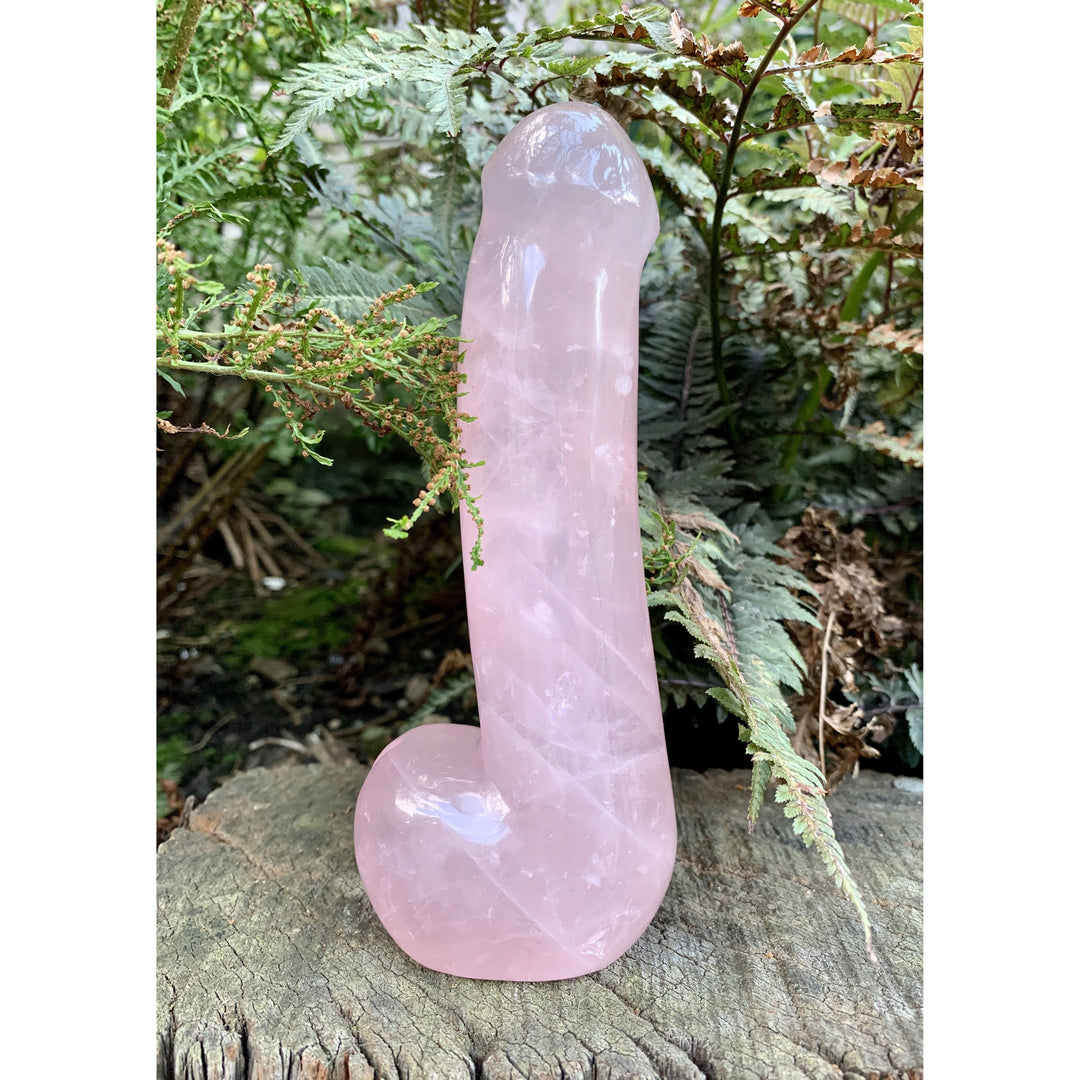 Large Rose Quartz Dildo