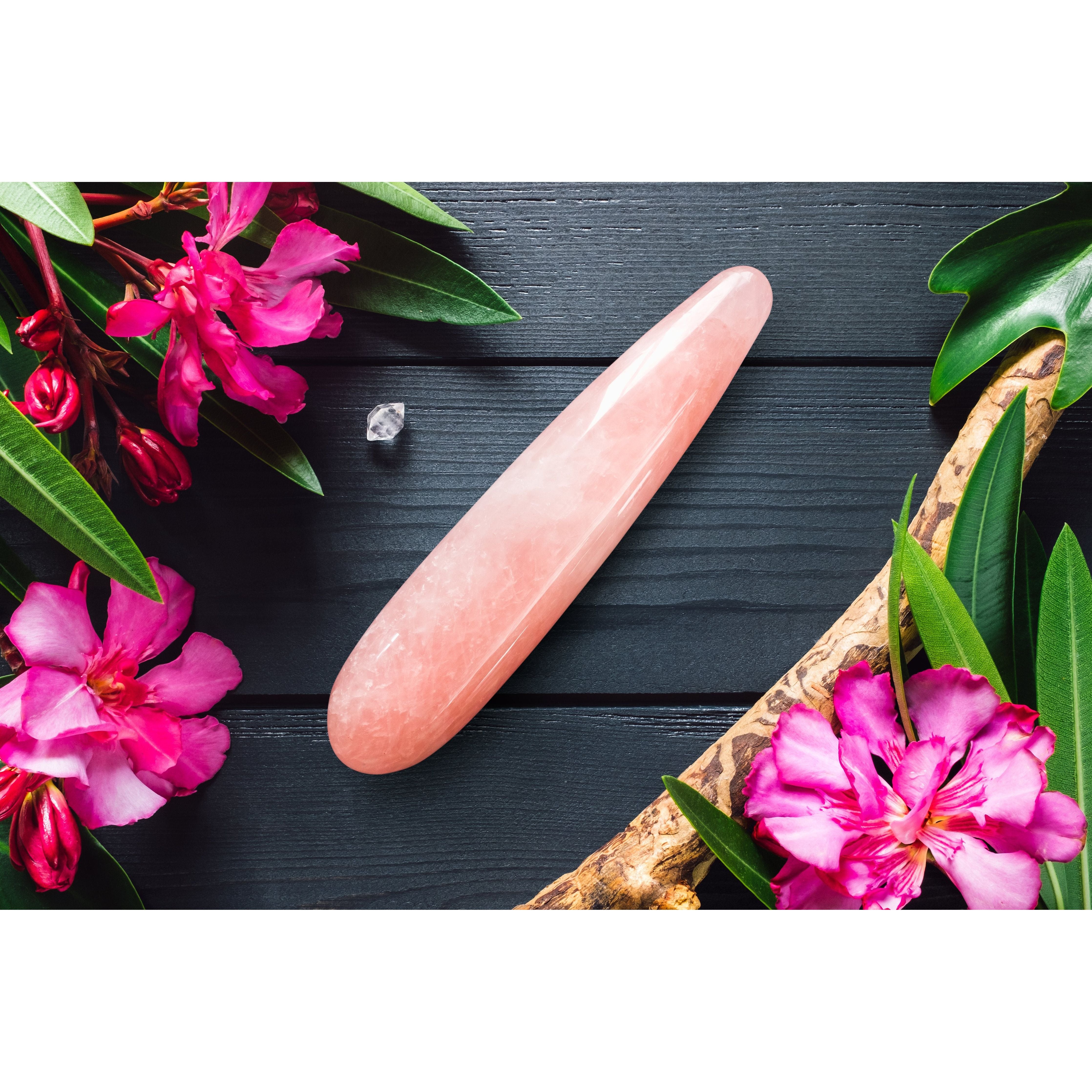 Rose Quartz Yoni Crystal Massage Wand - Self Love Goddess Bulb 2024 Healing Wand