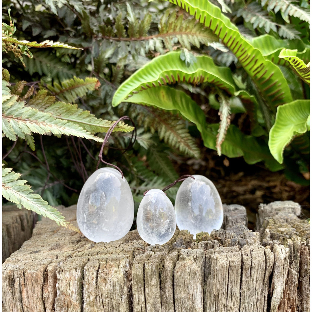 Clear Quartz Yoni Eggs