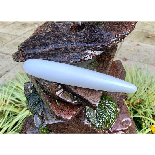 White Jade Slim Yoni Wand