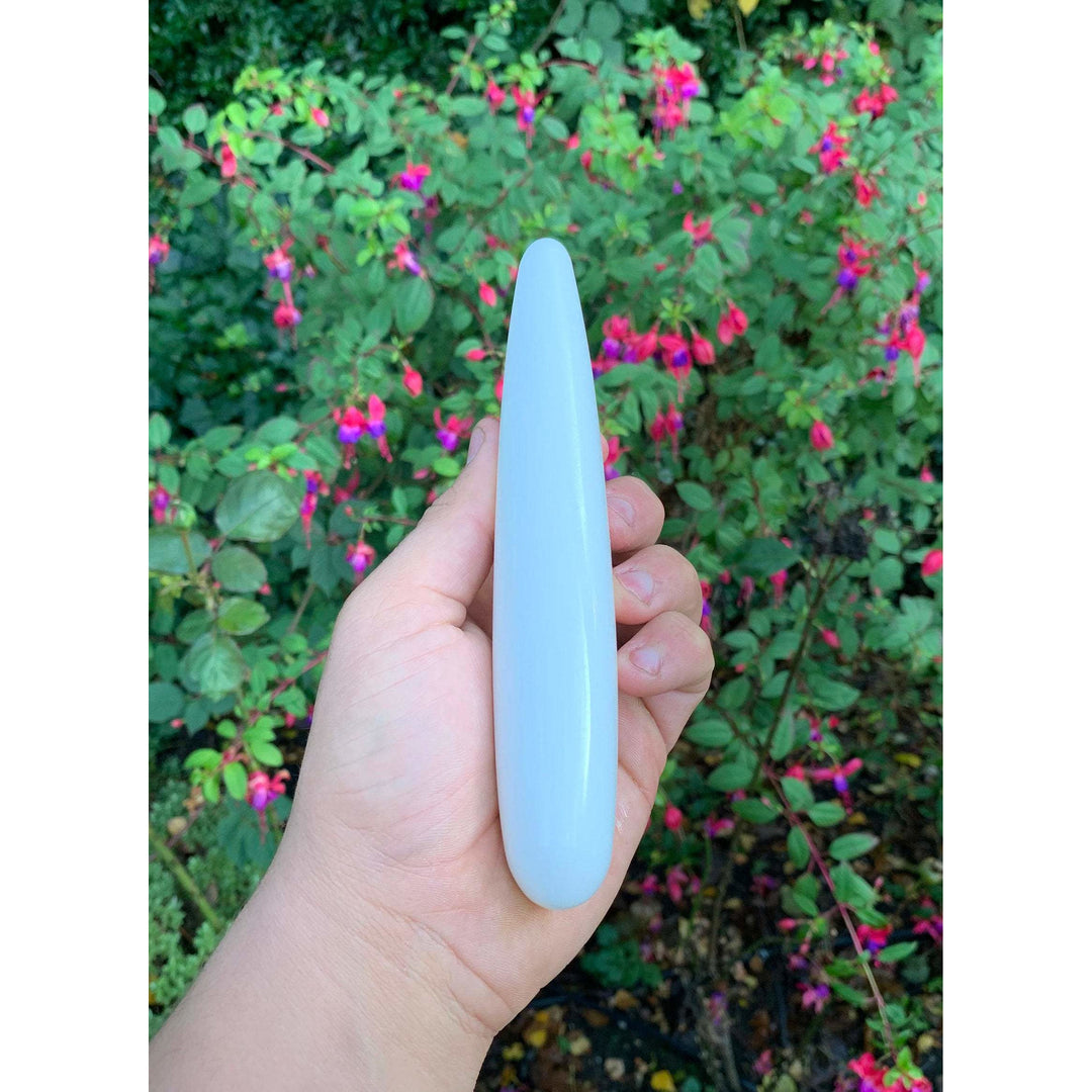 White Jade Slim Yoni Wand