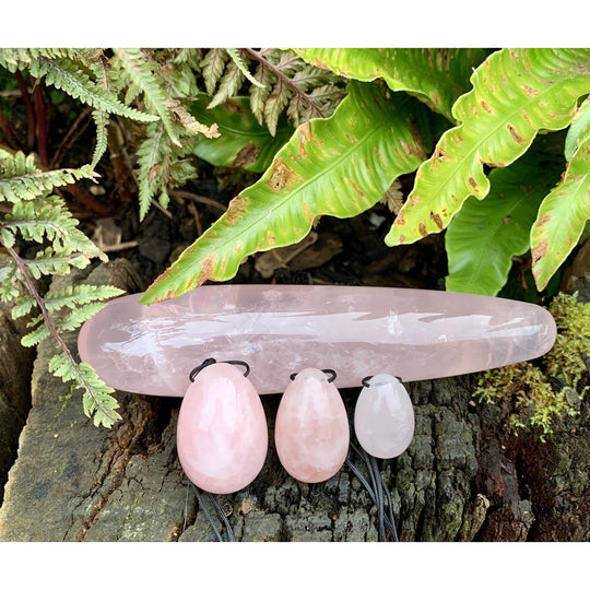 Rose Quartz Yoni Set